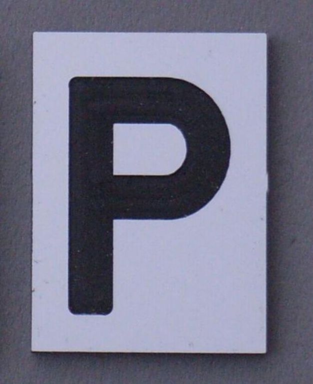 Pfeiftafel Pf 1  16 x 22 mm, 2-Schicht-Kunststoff