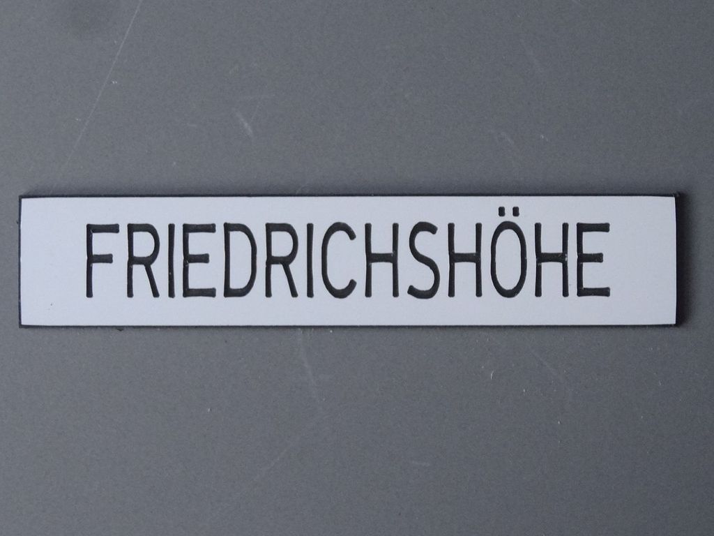 Friedrichshöhe 99 x 20 mm, 2-Schicht-Kunststoff