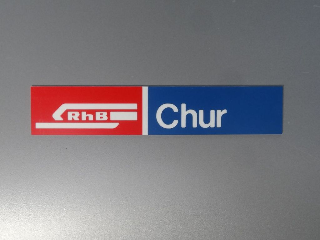 Chur, kleines Format 85 x 16 mm, 2-Schicht-Kunststoff