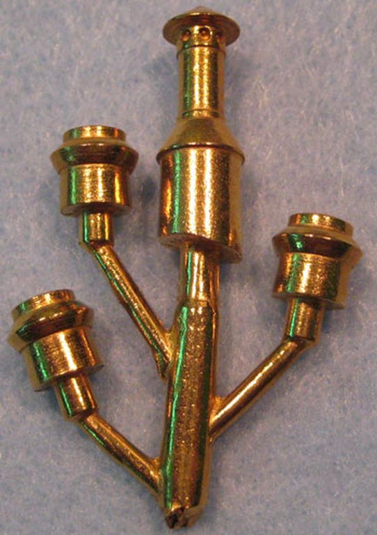 Personenwaggons Dachlüfter 3 x 8 mm, D= 8 mm, 1 x 27 mm, D= 8,5 mm