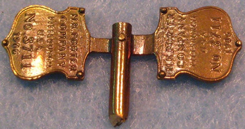 Lok-Fabrikschild H K Porter Company 11 x 9 mm, 2 Stück