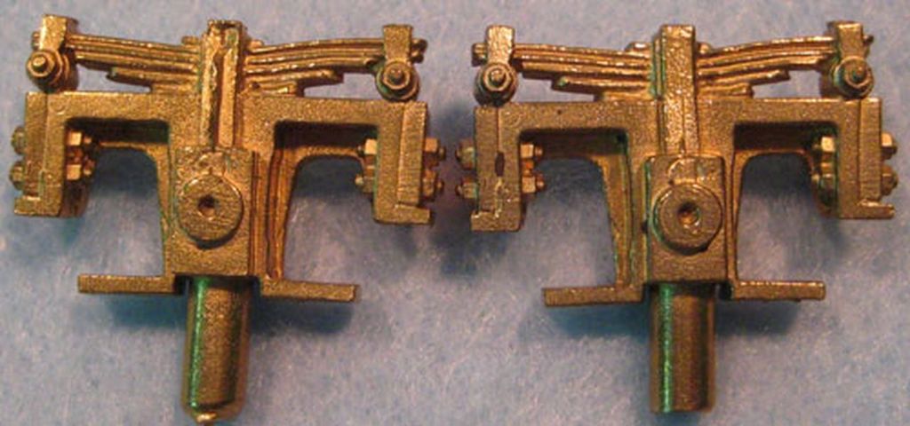 Achslager mit Federpaket 2 Seitenteile - 30,5 x 18 mm