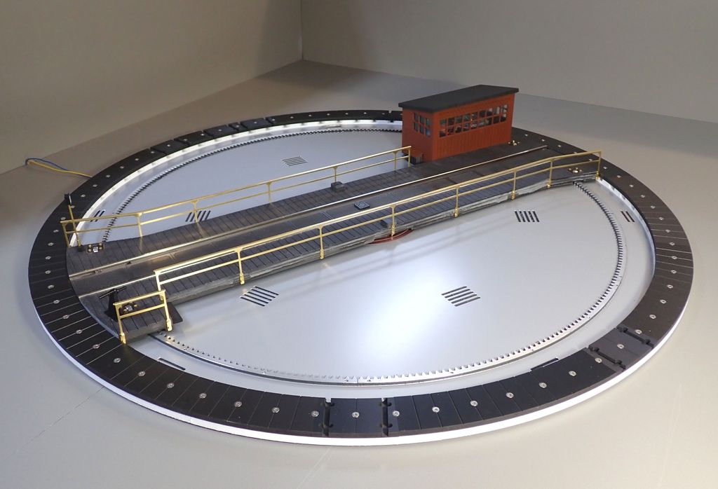 Drehscheibe 720 mm, Fertigmodell ohne Schrittmotor und Decoder