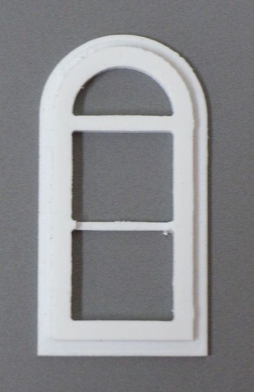 Bogenfenster Lauenbrück D, 4er-Set 19 x 38 mm
