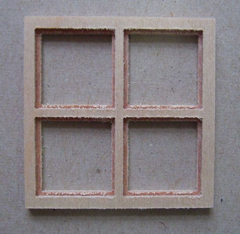 Holzfenster Bloxxs E 50 x 50 mm