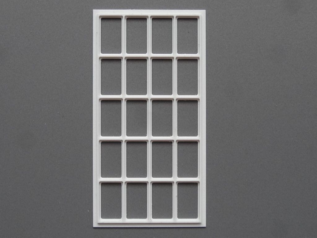 Fabrikfenster B, 4er-Set 89 x 45 mm