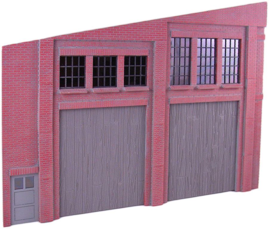 Fassade Giebel links komplett 500 x 395 x 5 mm, incl. Fenster