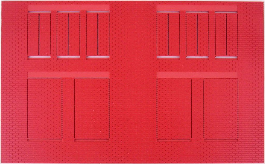 Fassade gerade Fenster mittel/groß 500 x 300 x 5 mm