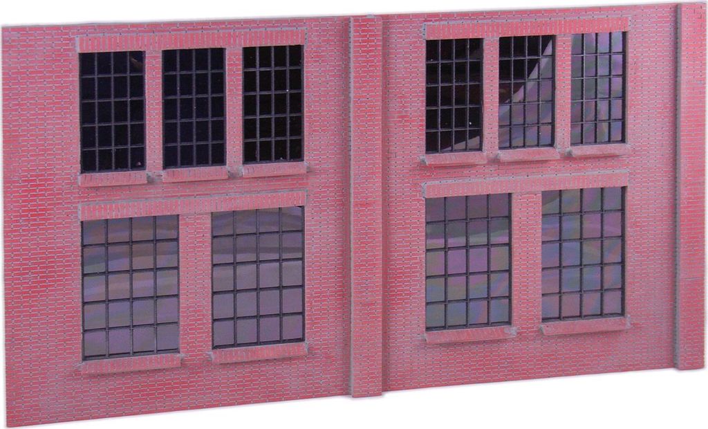 Fassade gerade Fenster mittel/groß komplett 500 x 300 x 5 mm, incl. Fenster