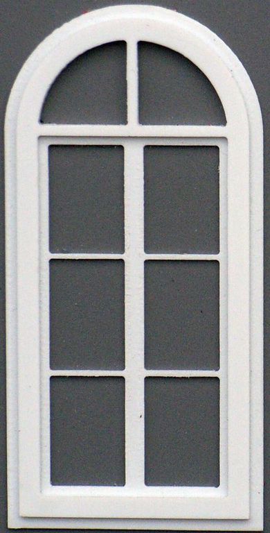Bogenfenster Lauenbrück A, 1:32, 4er-Set 35 x 75 mm
