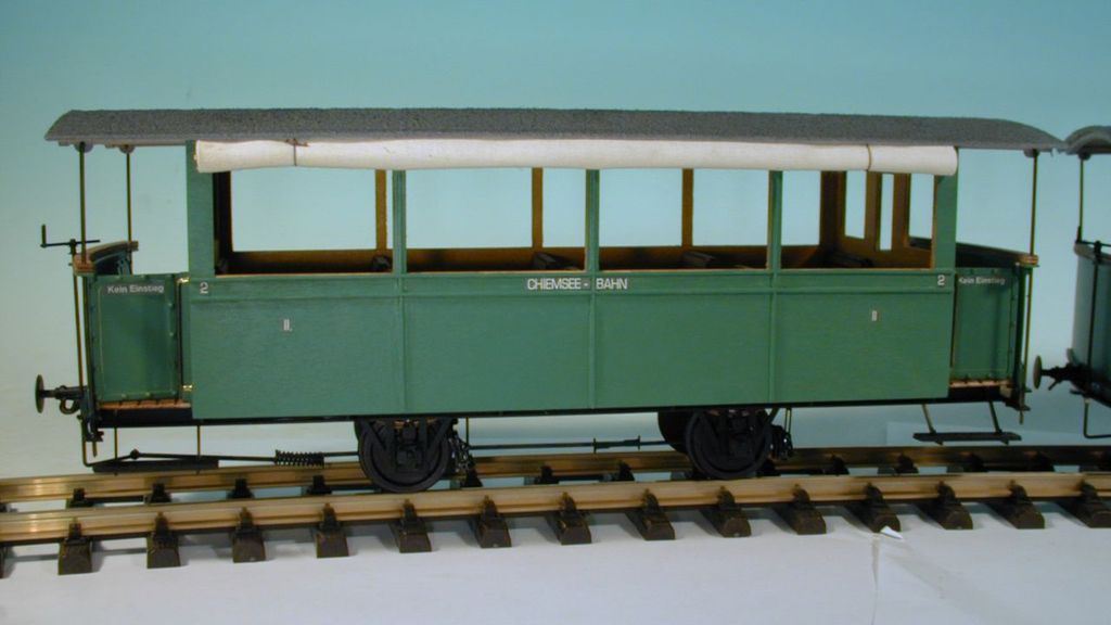 Chiemseebahn Sommerwagen, kompletter Bausatz, 380 x 120 x 135 mm