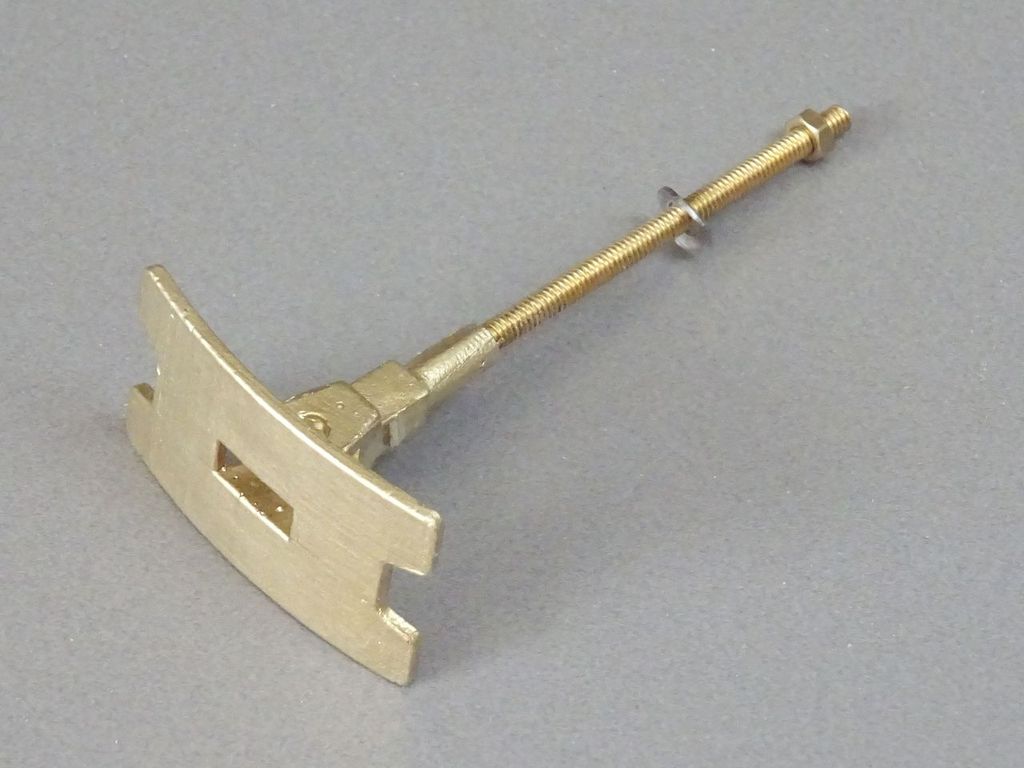 Puffer eckig mit Schlitz für Fahrzeuge der HSB Kopfplatte 24 x 15 mm