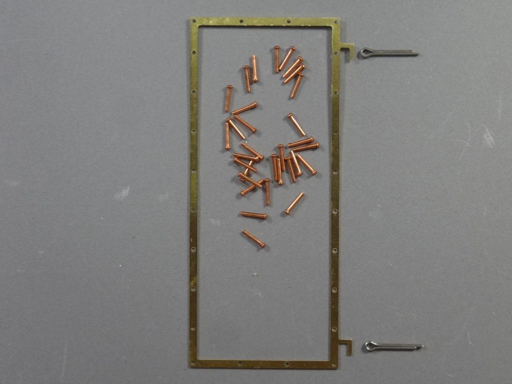 Türrahmen 38 x 89 mm 0,5 mm Messingblech