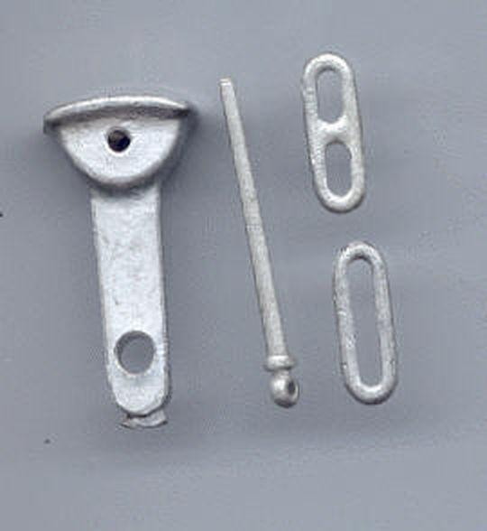 Link & Pin Kupplung, Befestigung am Rahmen 1 Paar, 30x15x10 mm