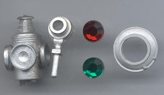 Markierungslaternen mit Halterungen und Reflektor 2 Bausätze, 14x14x19mm