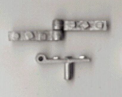 Scharnier, funktionsfähig (12 Hälften) Set mit 12 Hälften, 16x3mm