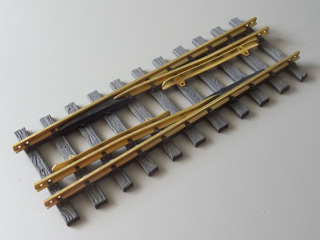 Spurwechselgleis R3 links-rechts, Länge 300 mm