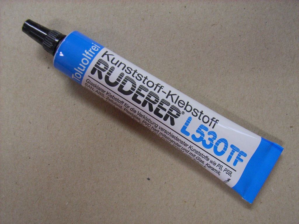 Kunststoffkleber Ruderer L530 TF 20 g Der ideale Kunststoffkleber