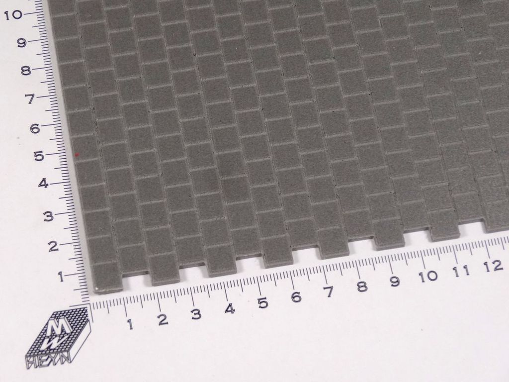 Bauplatte Pflaster 8,5x8,5mm ca. 600 x 500 x 5 mm, PVC-Hartschaum