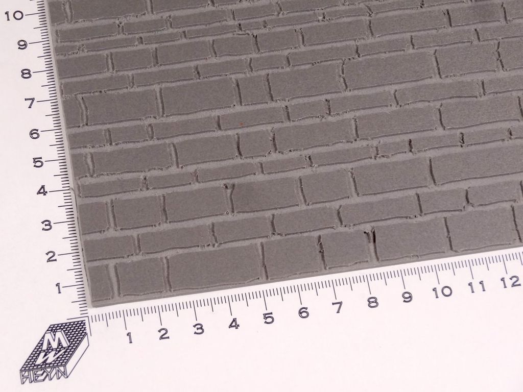 Bauplatte Schichtmauerwerk ca. 500 x 300 x 3 mm, PVC-Hartschaum
