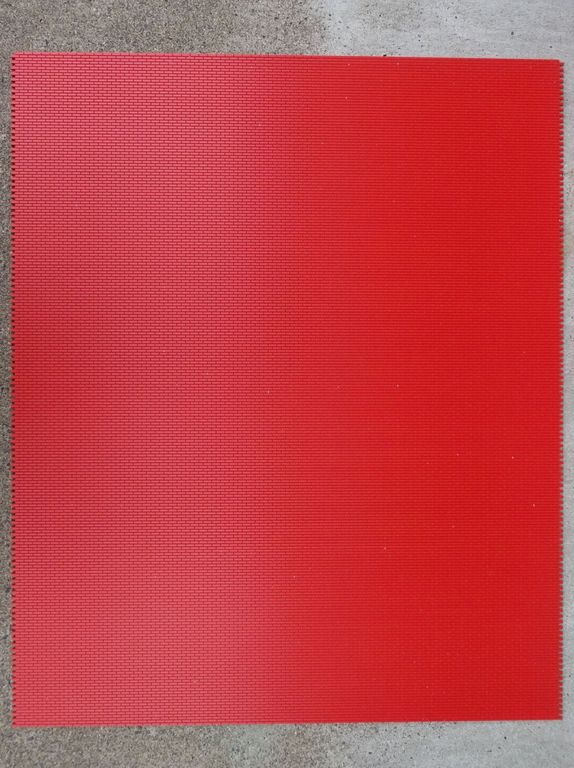 Bauplatte Ziegel 1:32 Läuferverband ca. 600 x 500 x 5 mm, PVC-Hartschaum