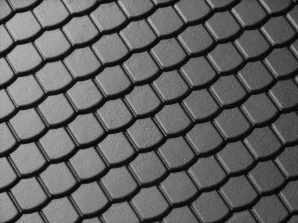 Dachziegelplatte Biberschwanz 1:22,5 ca. 390 x 290 x 1 mm, Polystyrol