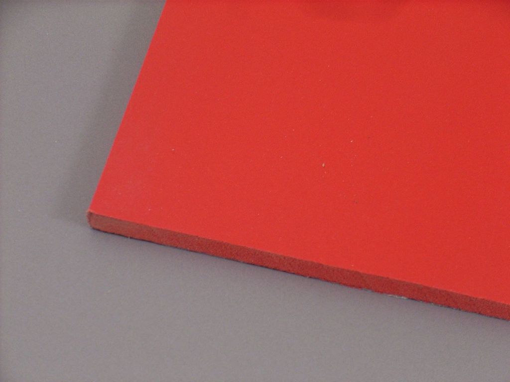 Kömatex rot 3mm 600 x 500 mm, PVC-Hartschaum, wetterfest