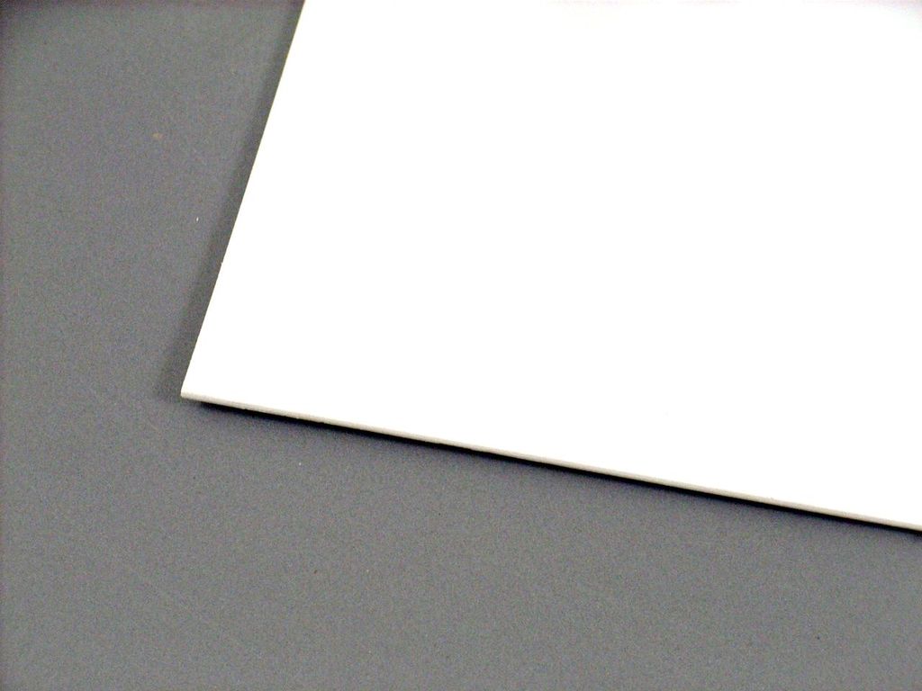 Kömaprint weiss 8mm 600 x 500 mm, PVC-Hartschaum, wetterfest