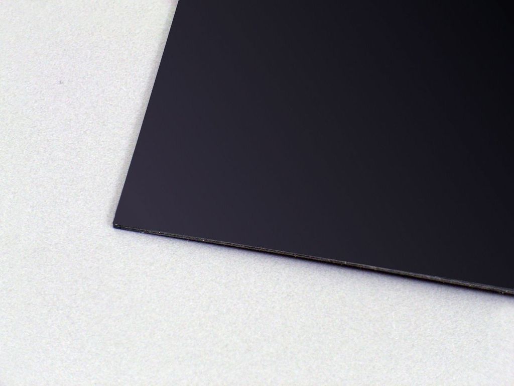 Polystyrol schwarz 0,75mm 500 x 500 mm