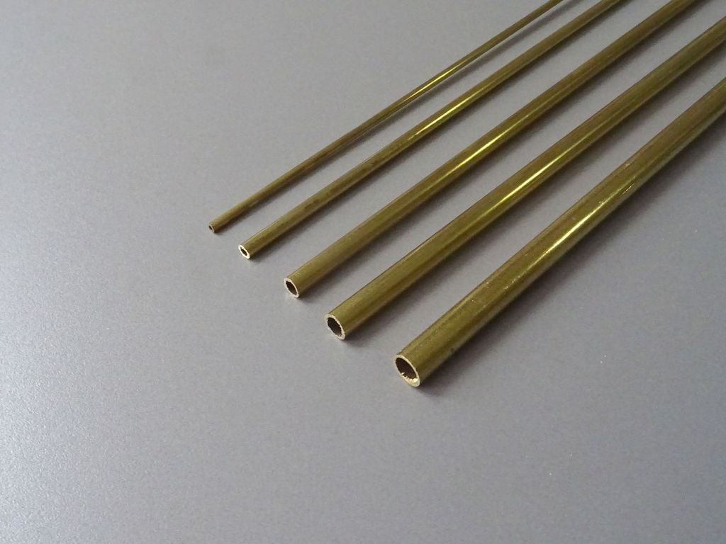 Messing Rundrohr 6,0 mm Länge 500 mm Ausendurchmesser 6mm
