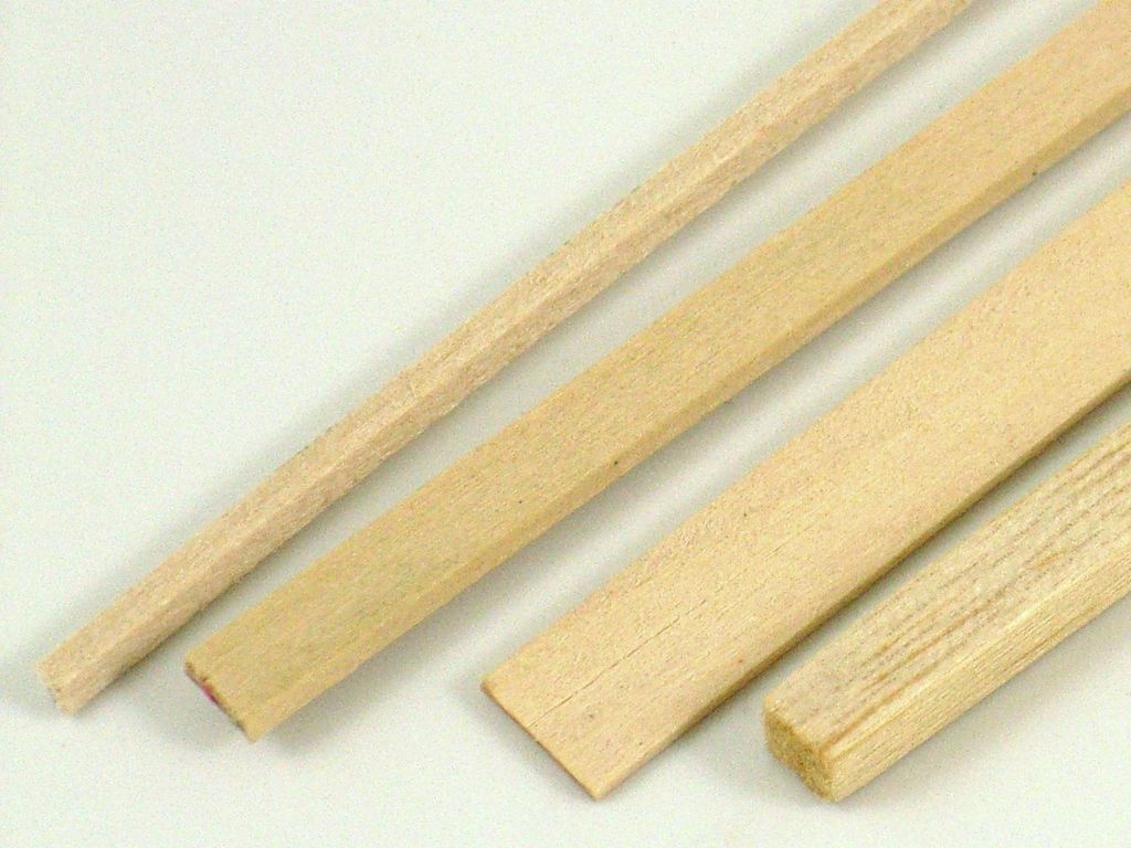 Lindenholzleiste 1x3 mm Länge 500 mm