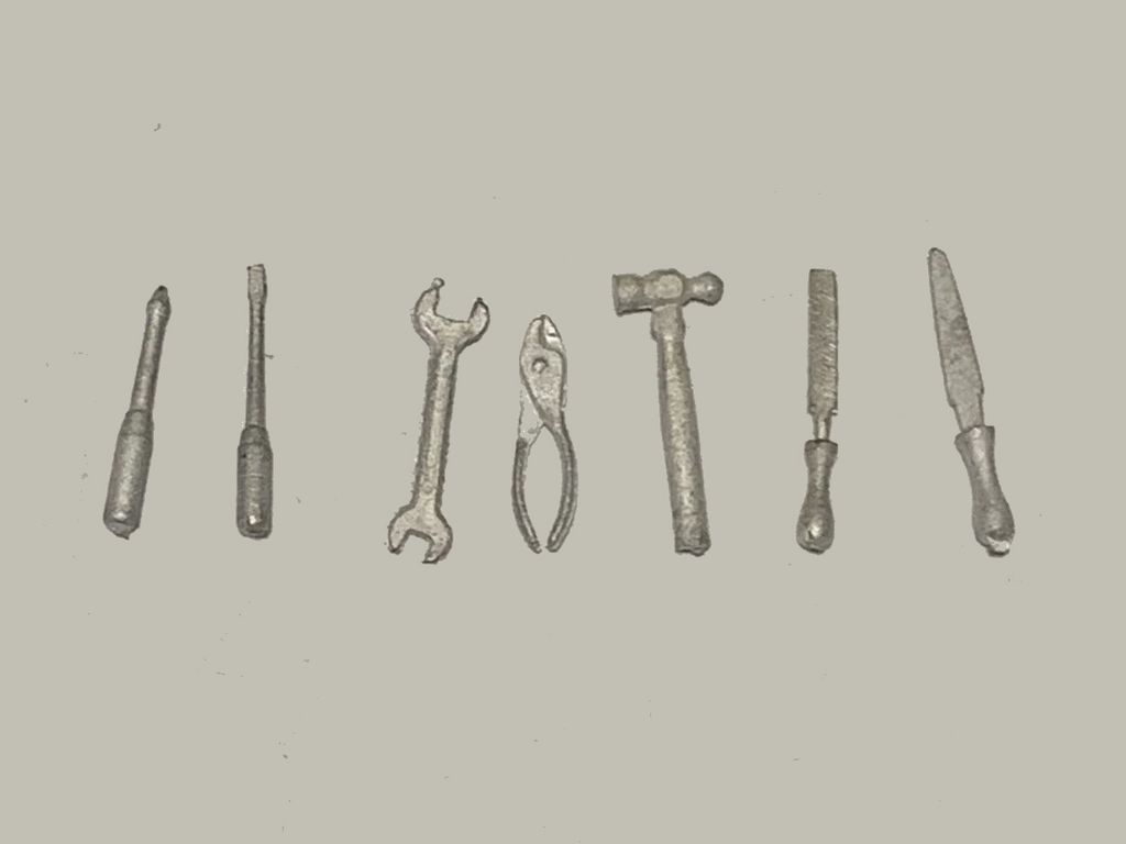 Handwerkzeuge, 7 Stück 7-teilig, L=10 mm