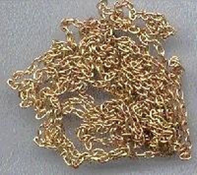 Messing-Kette 4,5x2,5 mm, 150 cm