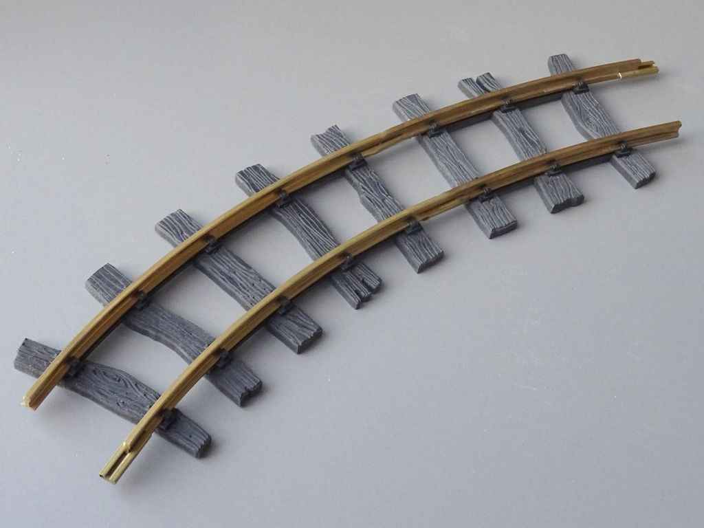 Feldbahngleis Bogen 22,5°, R2.5 Achsradius 956mm