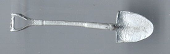 kurzer Spaten, 2 Stück 2 Stück, 40x9x3mm