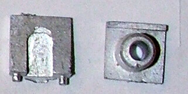 Rücklichter 2 Stück, 10x10mm, Einbautiefe 8mm