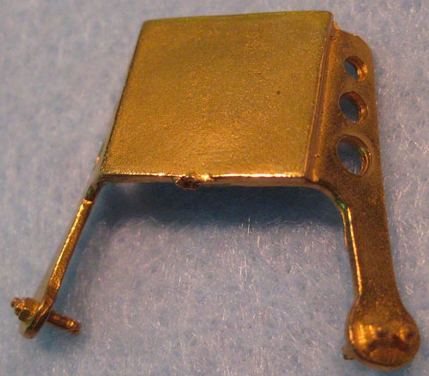 Frontlaternenhalterung für  Rauchkammer Tragplatte 14 x 13 mm, Basis 28 x 22 mm