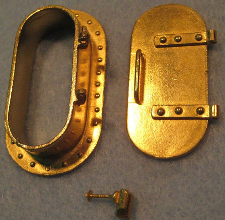 Einfüllstutzen oval für Loktender oder Wasserwagen  37 x 18 x 13 mm, 3-teilig