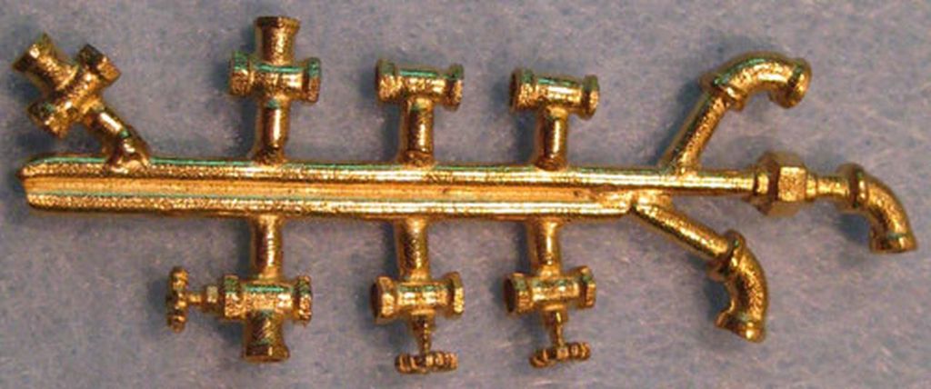 Rohrwinkel T-Stücke und Ventile Aussen 3,5 mm, Innen 2,5 mm, 11-teiliger Set