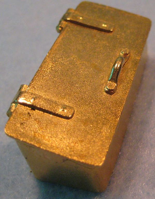 Mittlere Werkzeugbox - Messing 38 x 18 x 14 mm