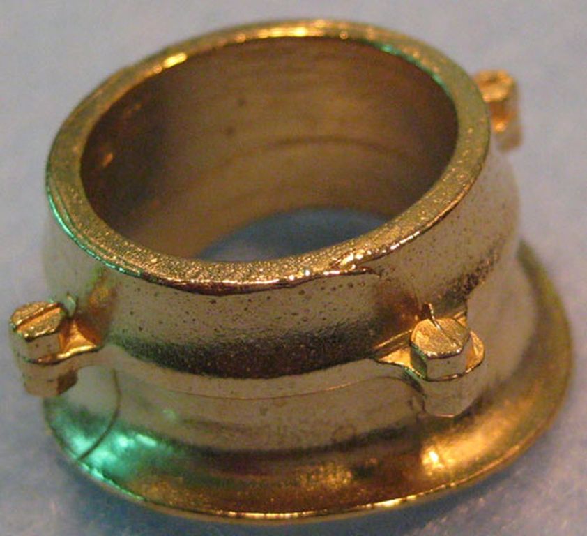 Lokschornsteinsattel und Innenring 2 Teile, Höhe 10 mm, D= 22 mm