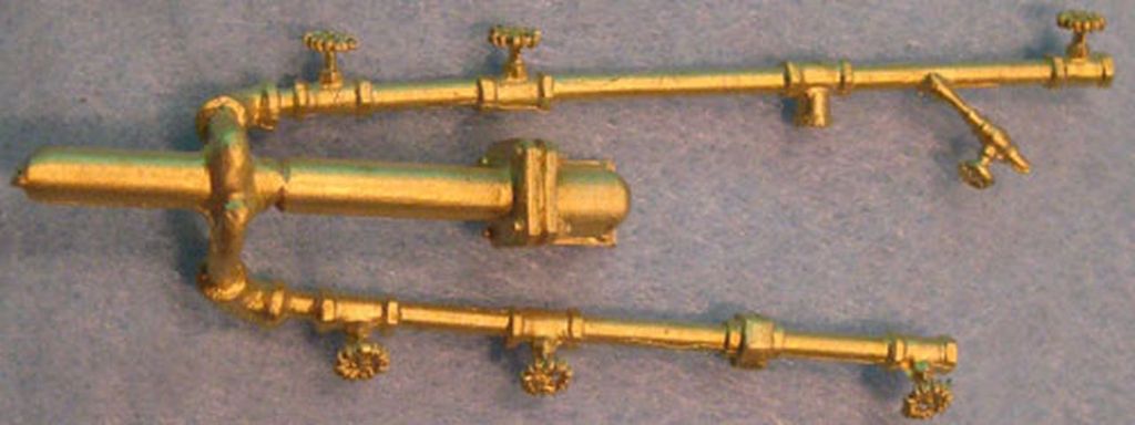 Injektorleitung und Ventile Länge 70 mm, D= 3 und 6 mm