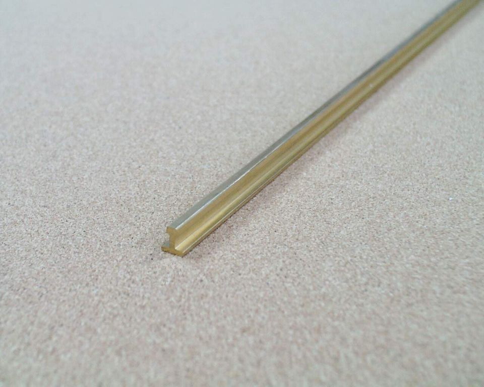 Gleisprofil Code 332 Messing 1,5 m Einzelprofil