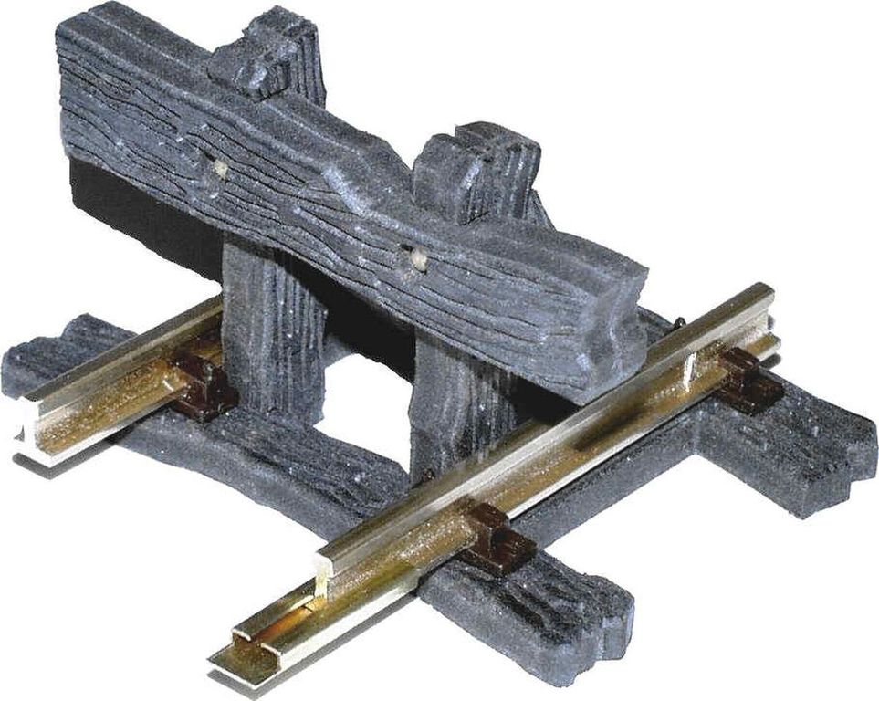 Prellbock, Modell Holzbohle 45 mm, Fertigmodell Länge 85 mm
