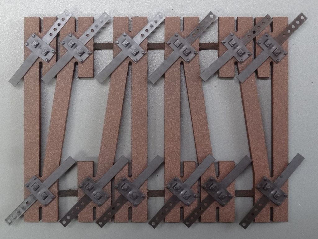 Y-Stahlschwellen 64 mm Abschlussschwellen, Code 250 2 Paar, links und rechts