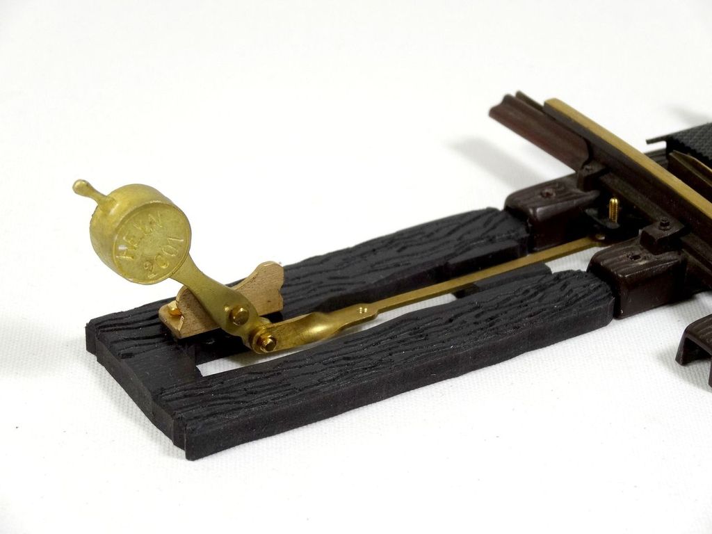 Weichenstellhebel Kleinbahn, Doppelschwelle Bausatz 86 x 39 mm