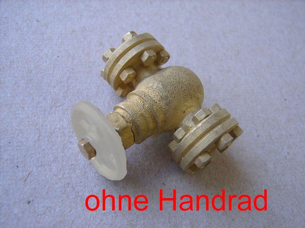 Absperrschieber 27 x 13 x 22 mm, Messingguss
