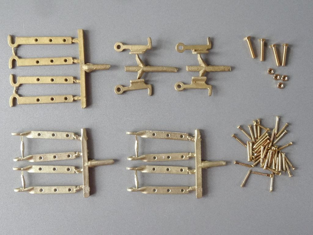 Beschlagsatz für Kartoffellore Messing-Gussteile