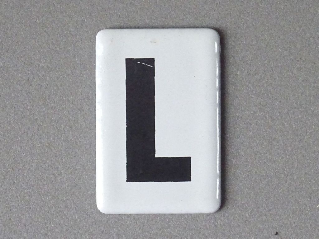 Läutetafel Bü 5 (L), 1:22,5 18 x 27 mm Emaille