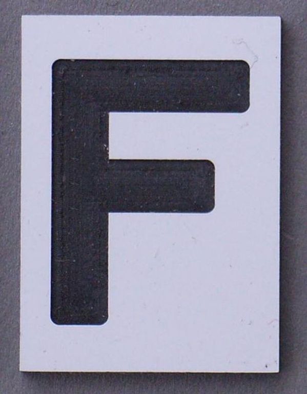 Fernsprechertafel F 16 x 22 mm, 2-Schicht-Kunststoff